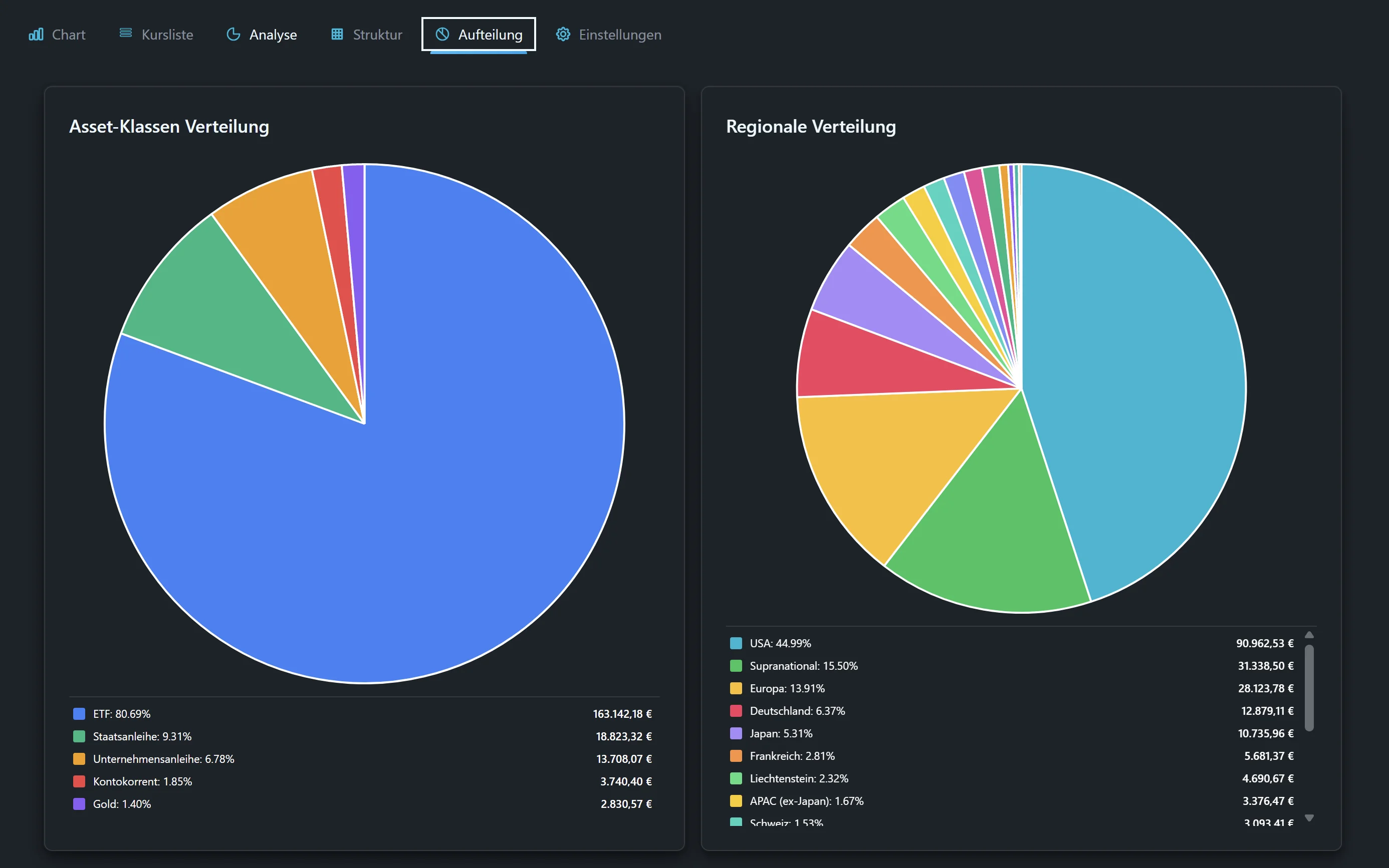 Windows App - Einstellungen